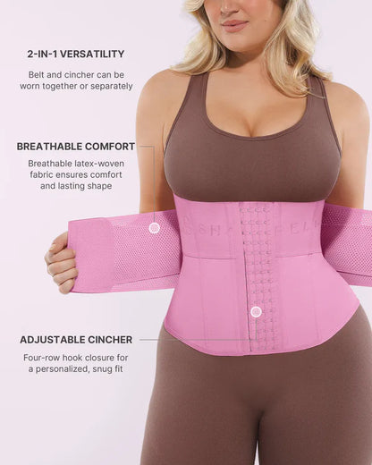Cellaura Sweat Convertible 2-in-1 Latex Waist Trainer
